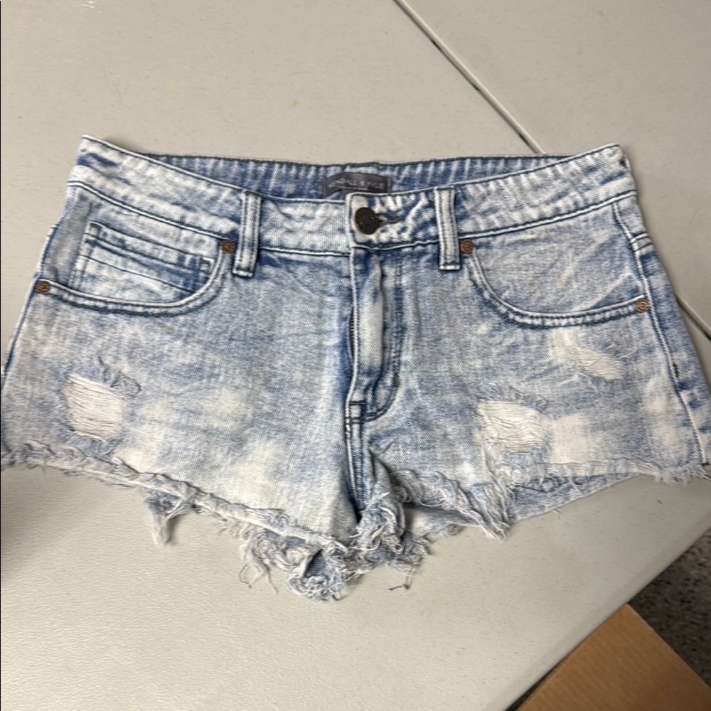 Kendall & Kylie Denim Distressed Women's Shorts